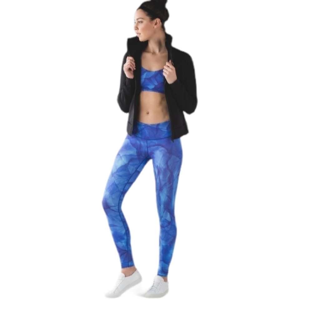 Lululemon Wunder Under Pant III Midnight Tulle Multi Sz 4 - Picture 7 of 7